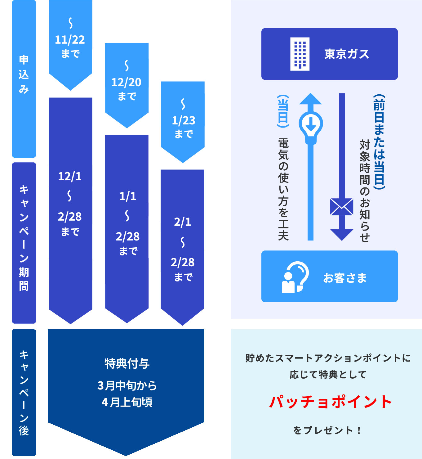 キャンペーンの流れ 図